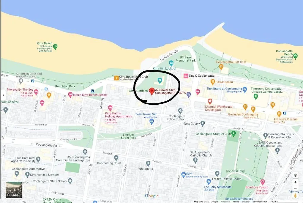 3 Bedrooms With Views Over Kirra! Gold Coast Apartment